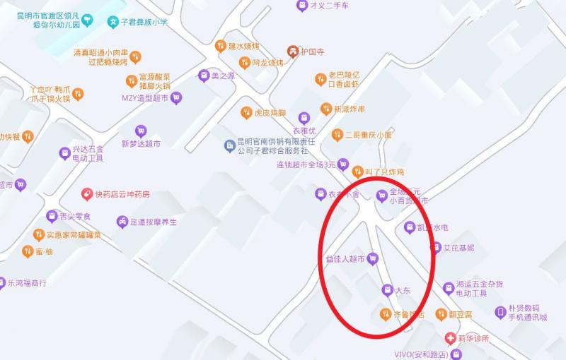 官渡区子君村这块听说有站街的，